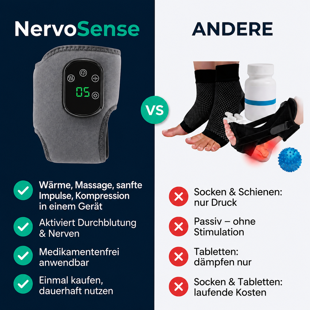 NervoSense – Brennen, Kribbeln & Taubheit in den Füßen natürlich lindern